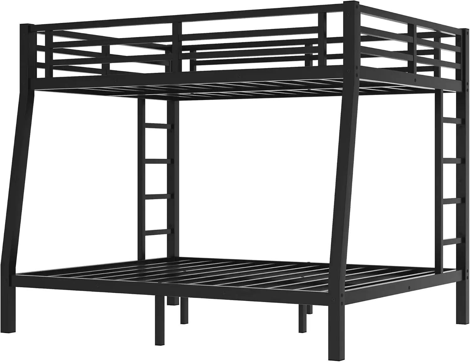 Metal Full Size Extra Large Double Decker Bed Frame For Teens And Adults With Sturdy Structure Eco-Friendly Finish Space Saving