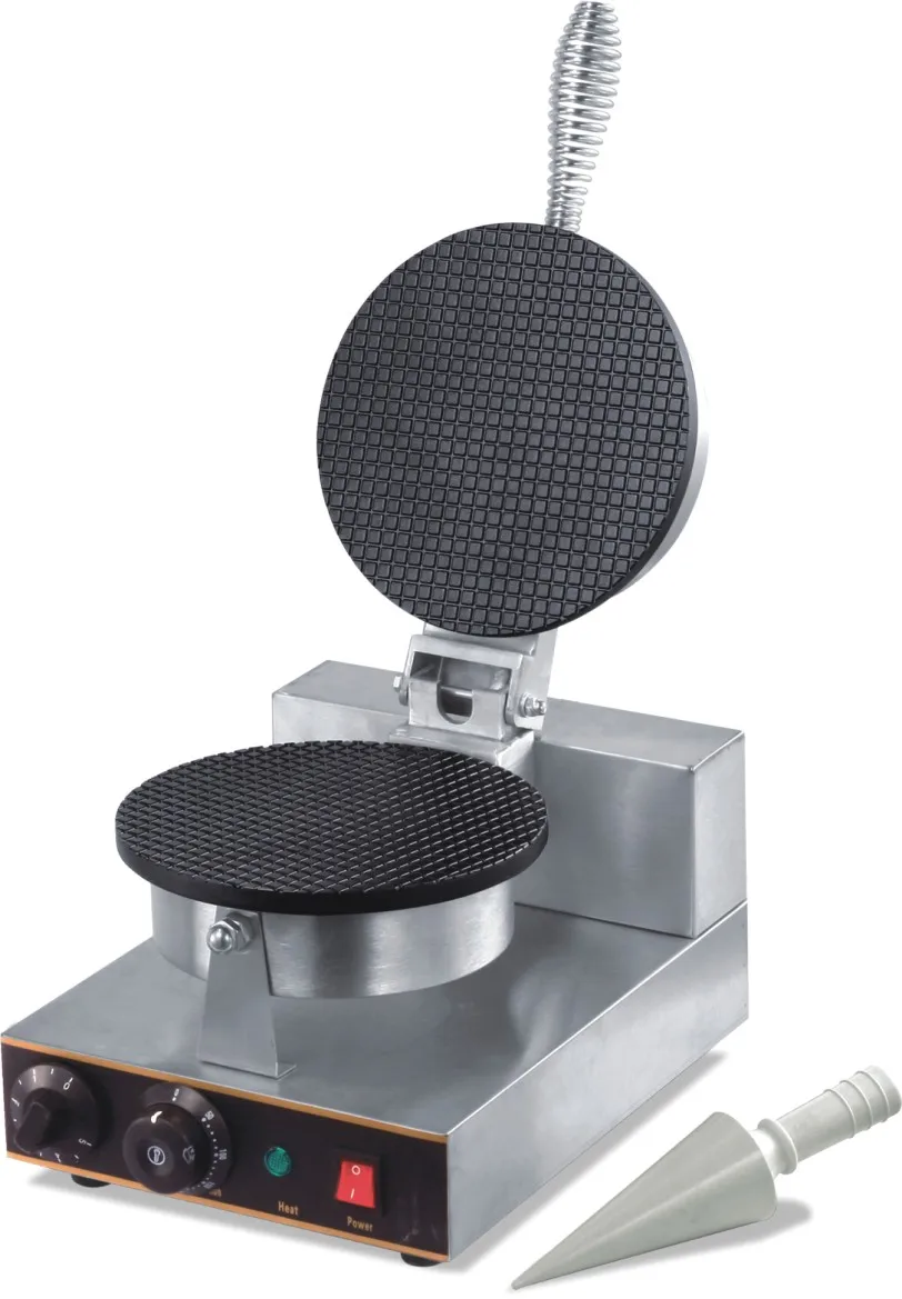 Commercial Cone Maker Single Plate Electric Waffle Maker Ice Cream Cone Making Machine