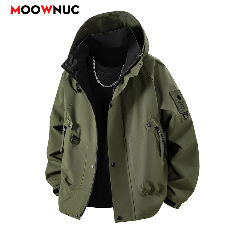 

Streetwear Men Clothing Spring Autumn Men's Windbreaker Jacket Casual Coat for Camping Windproof Hombre Outdoor Male New Coats