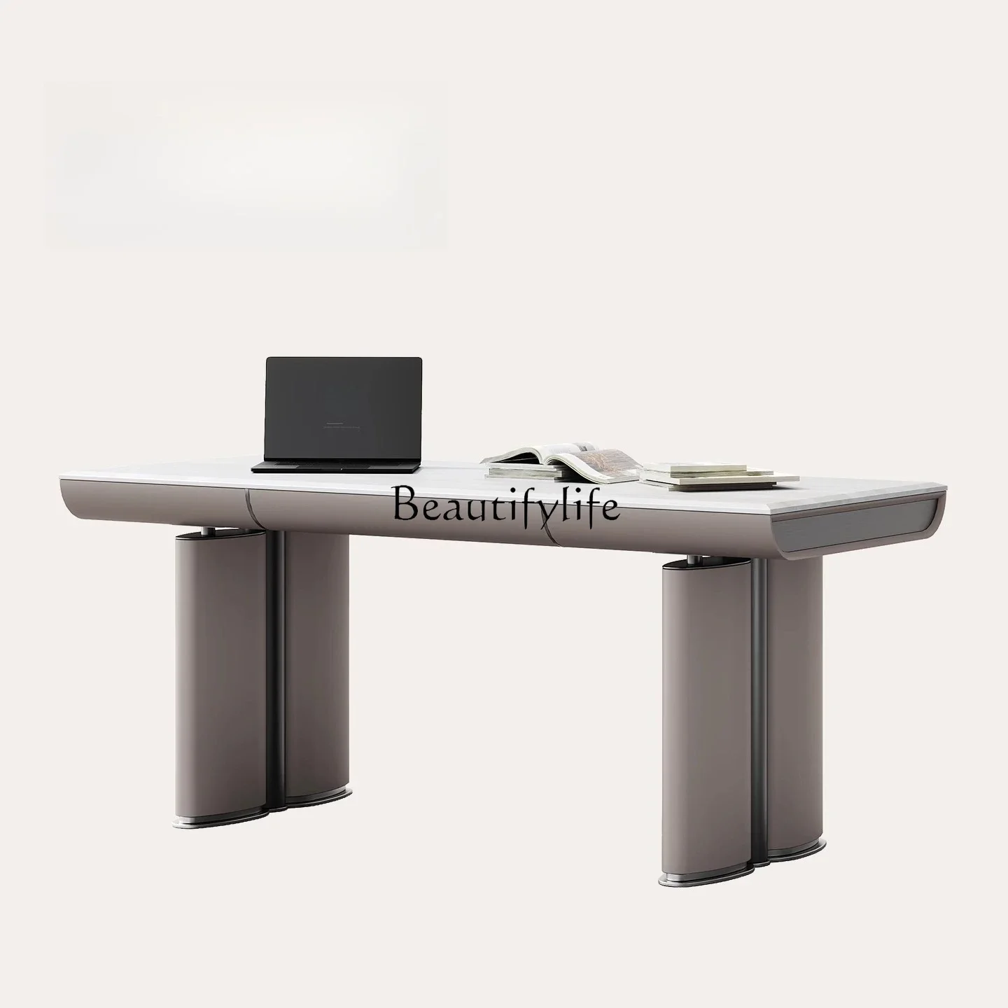 

ld14 Italian light luxury study desk advanced modern minimalist desk