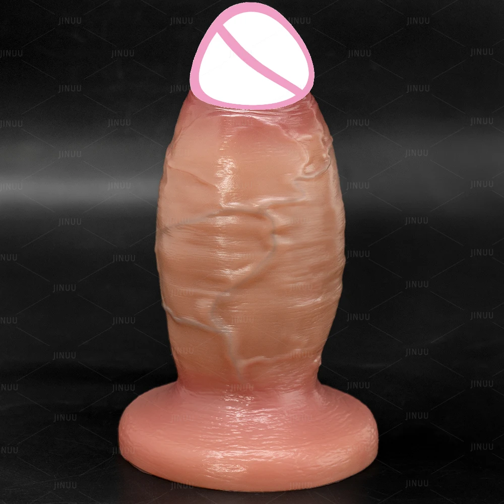 Big Butt Plug Realistic Thick Dildo Silicone Skin Soft Dildos Penis Woman Man Anal Sex Toys Suction Cup Dick Masturbators 18+