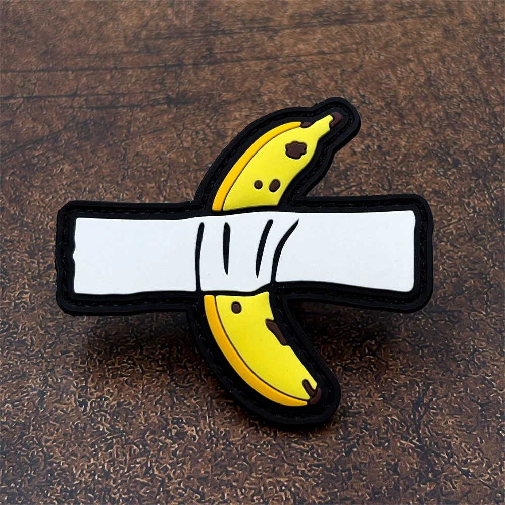 Entertaining Banana-Shaped Decorative Velcro Patches, Pvc Glow-In-The-Dark Material, Includes Matching Felt Backpack, Baseball Cap, Jacket, Suitcase DIY Decorative Patches, Badges, Appliques view 4