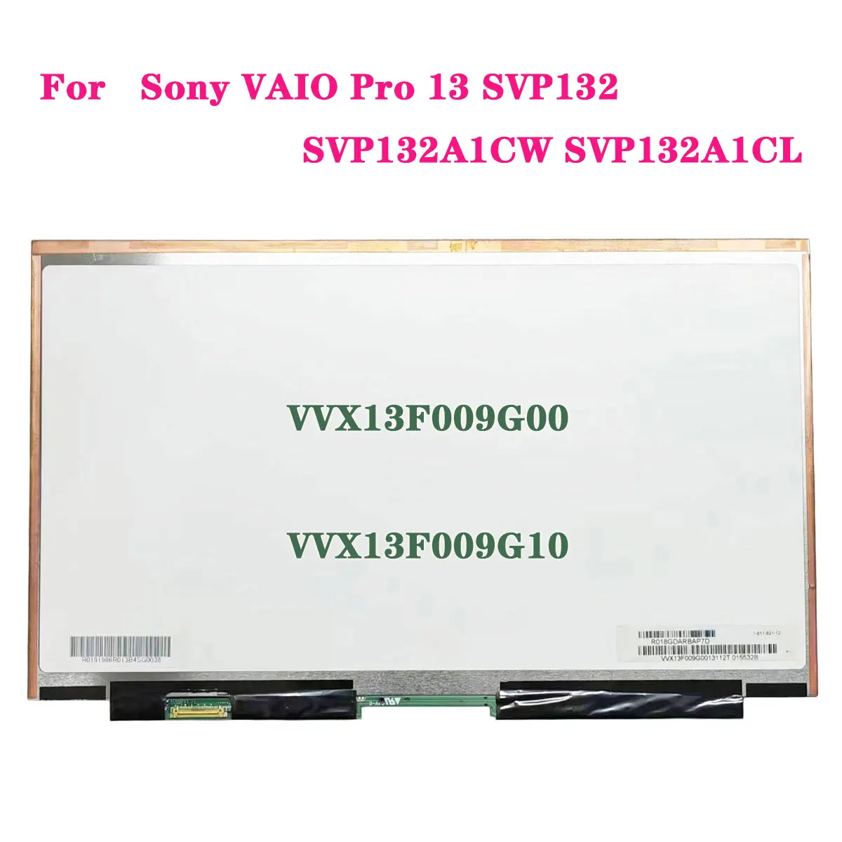 Painel de exibição da tela LCD do portátil, 30 pinos, Sony Vaio Pro 13, SVP132, SVP132A1CW, SVP132A1Cl, VVX13F009G00, VVX13F009G10, 1920*1080