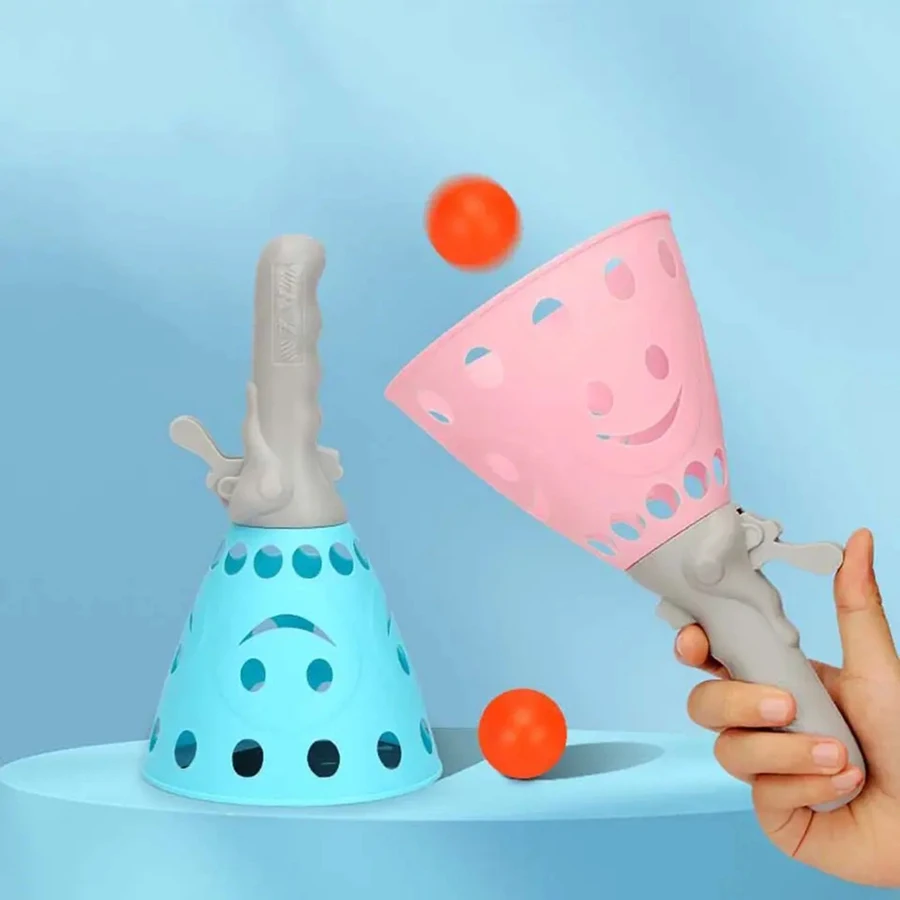 2 pezzi all'aperto catapulta palla sport per bambini giocattoli divertenti genitore-figlio doppio divertimento culo che rimbalza palla grande catapulta gioco all'aperto