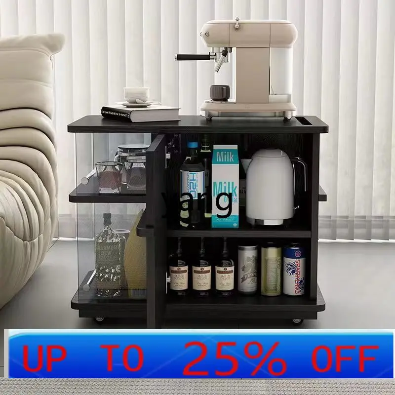 

lmm household removable tea cabinet side few with wheels living room sofa side few trolleys