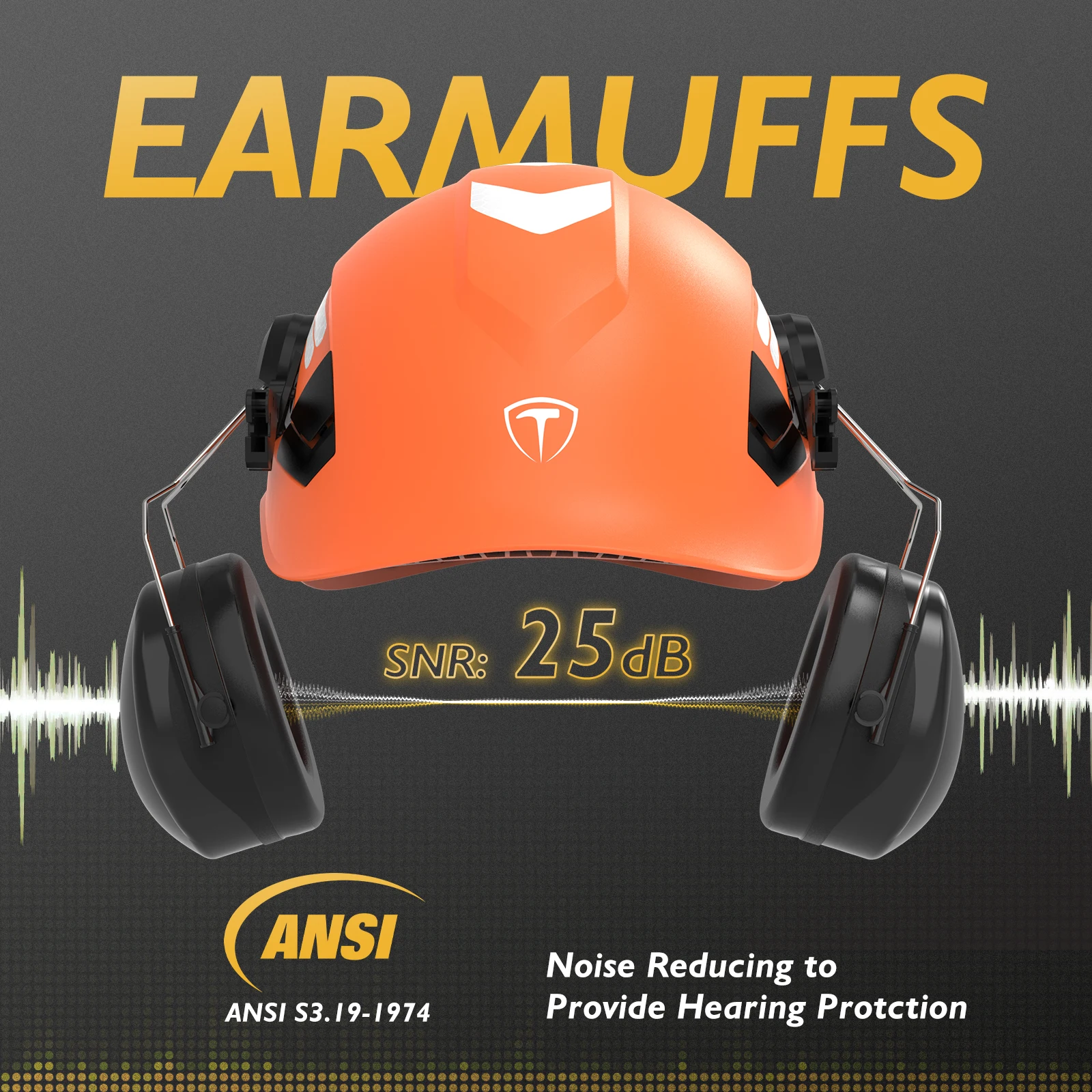 خوذة أمان بالمنشار من TOOLIOM مع درع للوجه وواقي للأذن، معتمدة من ANSI Z89.1، للغابات/وربوريست بي بي