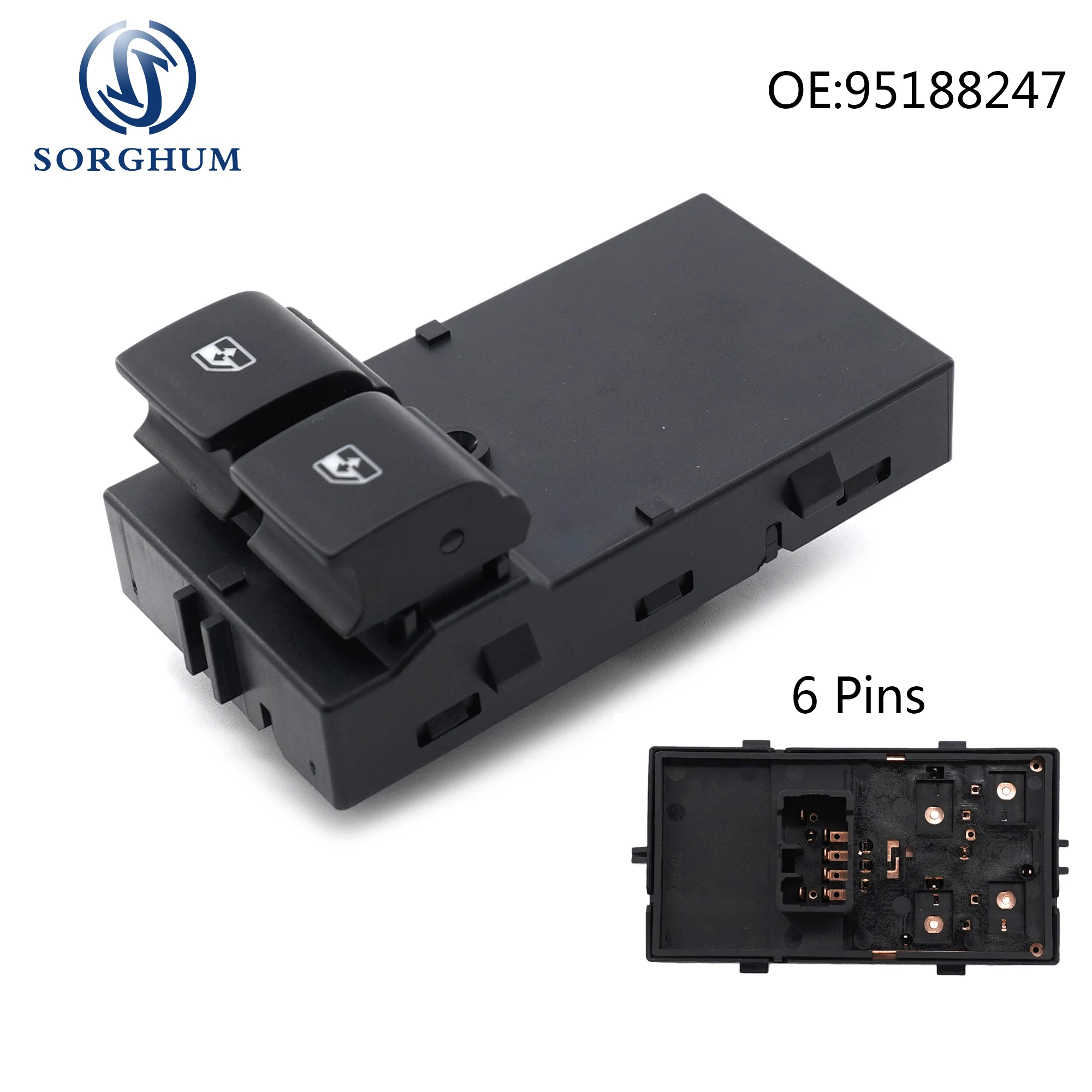 SORGHUM 95188247 95460075 Electric Power Window Control Switch Button For 11-13 Chevrolet Prisma Onix Spin Cobalt GENERAL MOTORS