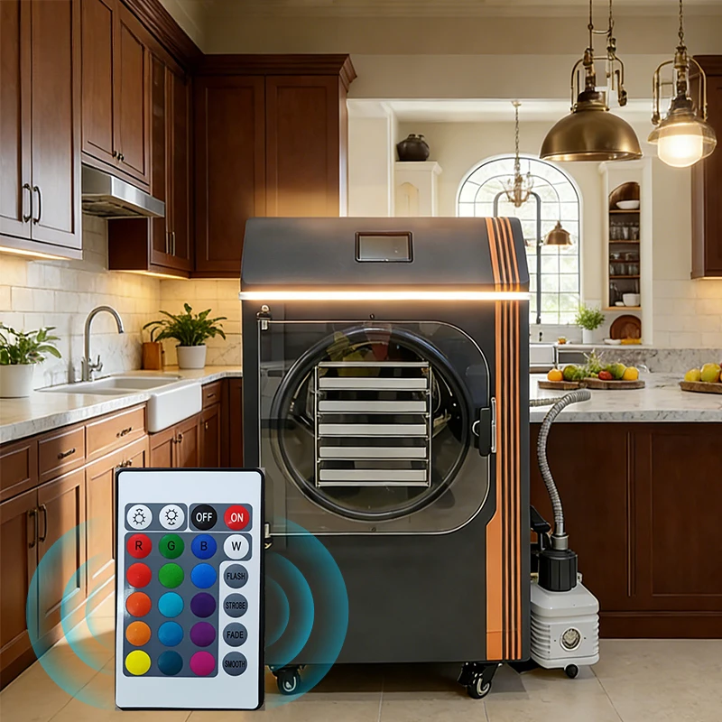 

Mini Commercial Dryer For Home Pet Food Making Machine Freeze Dried Candy Vegetable Fruit Processing Equipment