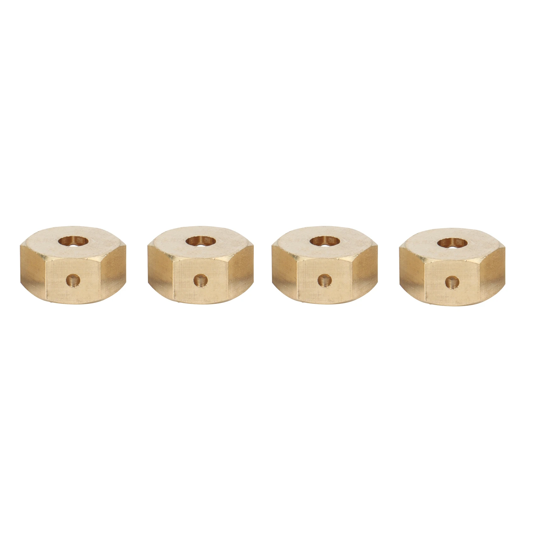 Adaptador de cubo de rueda hexagonal de latón, 4 piezas, 12mm, para YK4102, YK4103, YK4082, YK6101, YiKong RC Crawler, piezas de actualización de coche