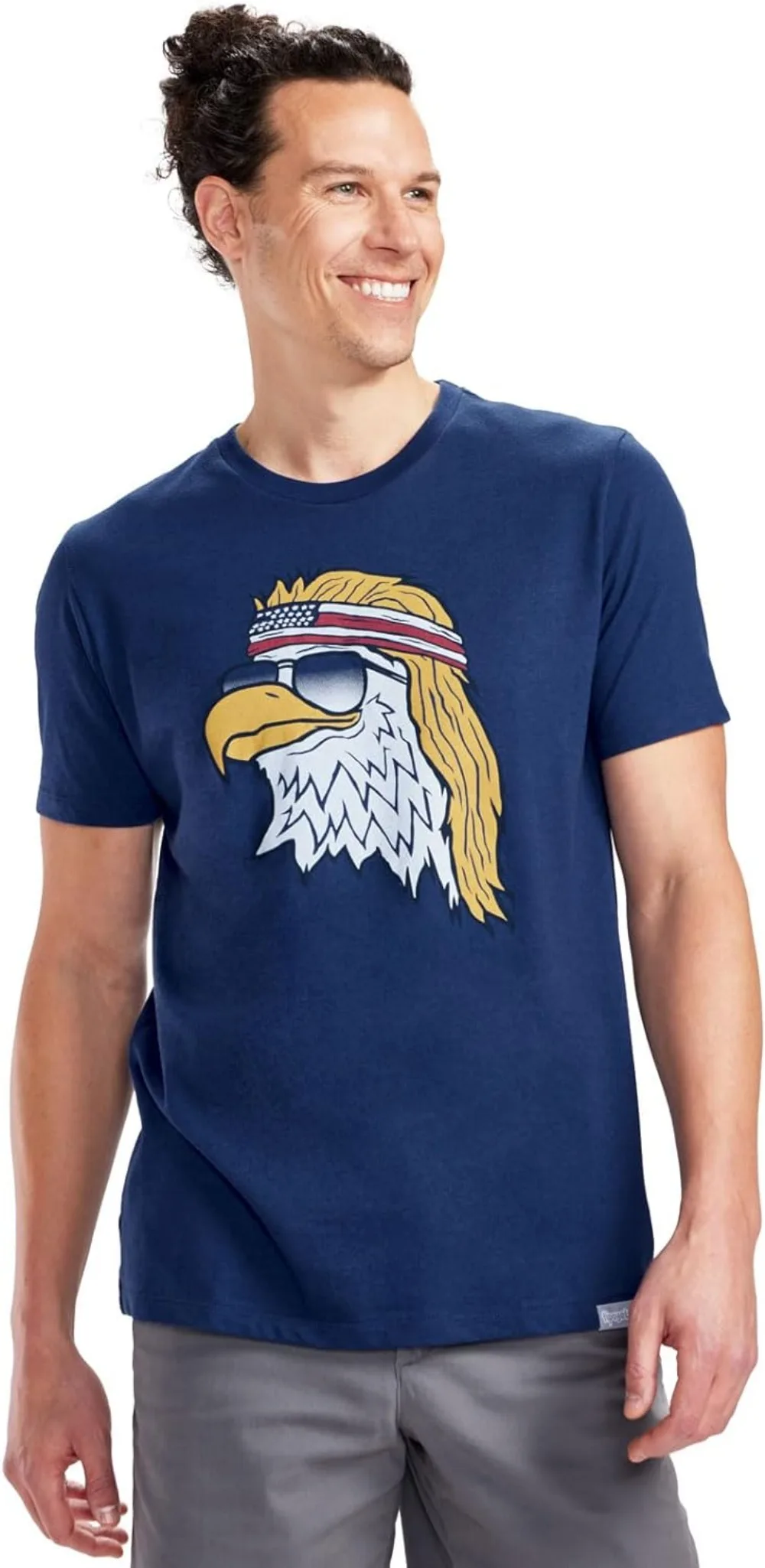 Tipsy Elves Men's Patriotic Graphic Tees for 4th of July - USA American Flag Shirts for Guys