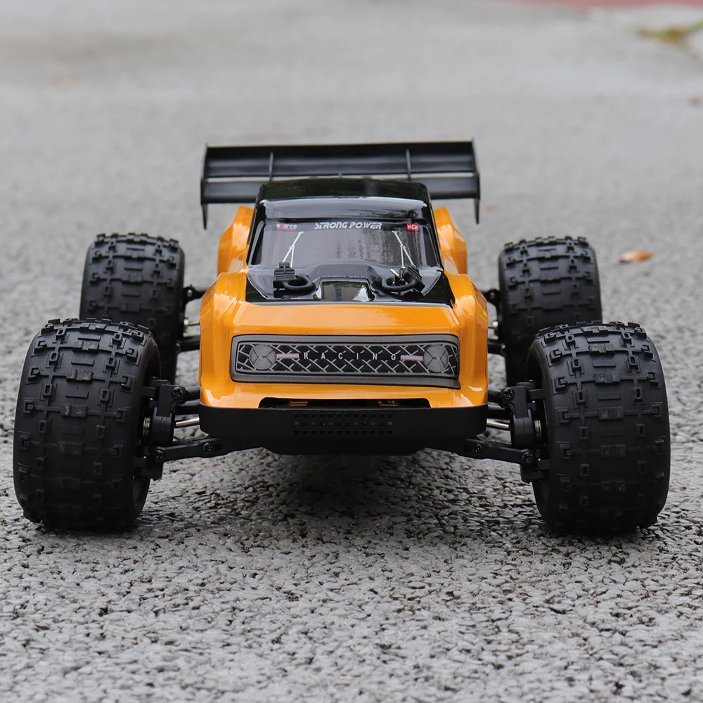 1/12 modelli di veicoli fuoristrada ad alta velocità con ammortizzatore in metallo Chassic in lega LED RC Monster Truck 4x4 macchinine per adulti