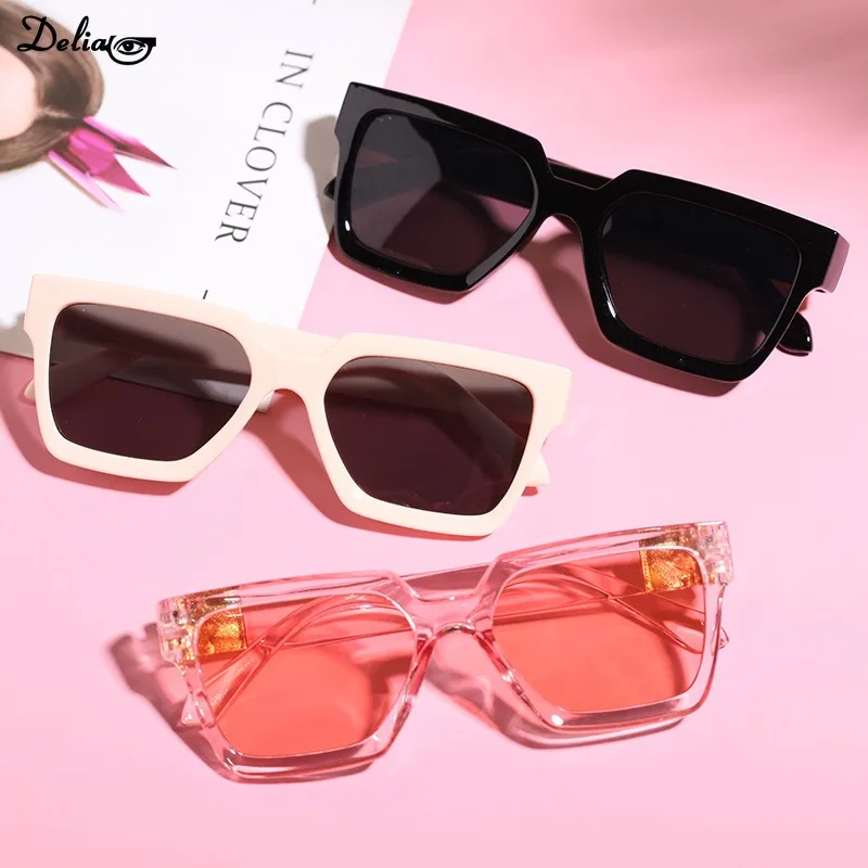 Korea Cute Kids Sunglasses Rectangle Fashion Children Sun Glasses Vintage Square Outdoor Goggles Eyewear Cool Style Eyeglasses