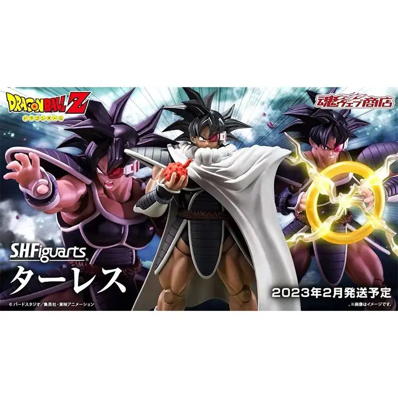 In Stock Original BANDAI S.H.Figuarts Turles Dragon Ball Z Goku PVC Anime Figures Model Toys