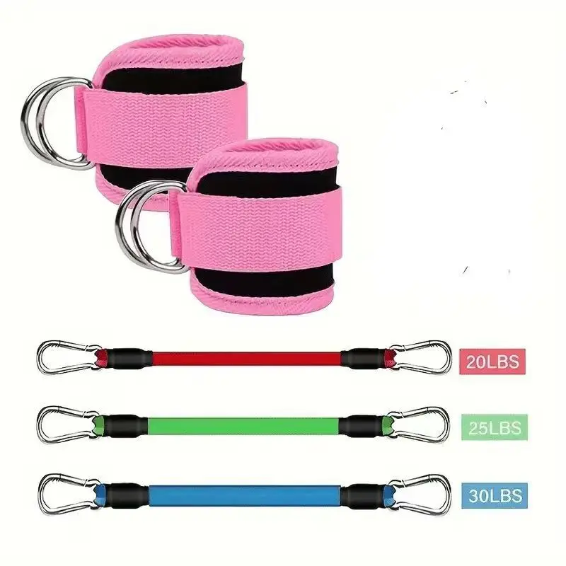Ankle Resistance Bands Set, Ankle Bands For Working Out, Ideal For Leg Butt Training Hip Fitness Exercise Bands For Gym Home