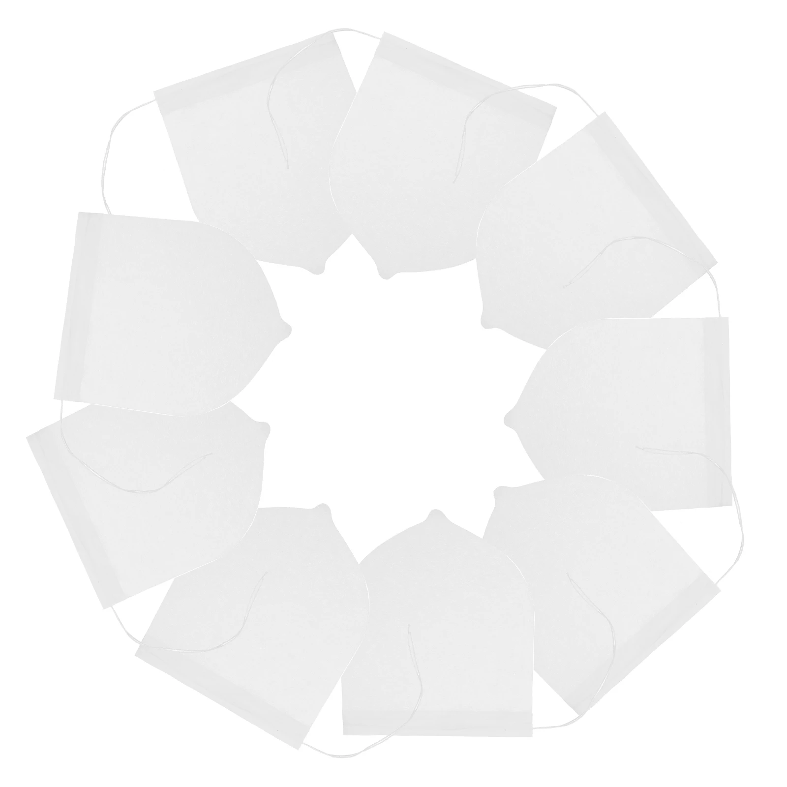 

100pcs Empty Tea Filter Bags Fine Mesh Drawstring For Loose Leaf Tea Herbal Spice Infuser Bags Coffee Straining Bag Kitchen Bar