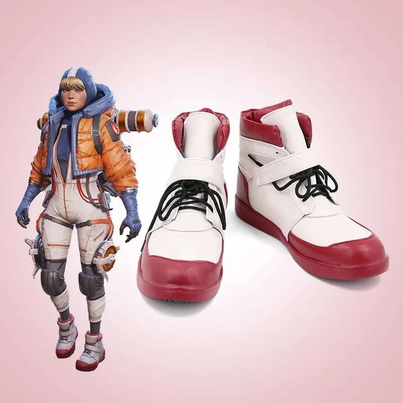 Apex Legends Natalie Paquette Wattson Cosplay Costume Shoes Handmade Faux Leather Boots