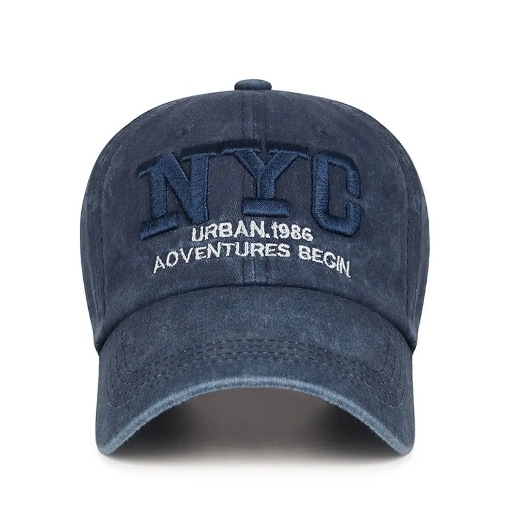 نيويورك مدينة نيويورك التطريز قبعة بيسبول القطن قابل للتعديل المتعثرة تلاشى قبعة الهيب هوب غسلها Snapback قبعة بيسبول