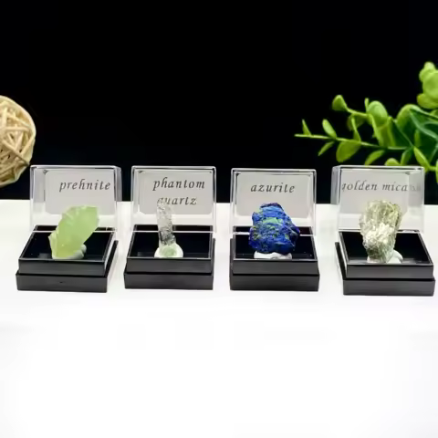 One Thing One Map Crystal Original Stone Mineral Specimen Collection Display Box Office Decoration Gift
