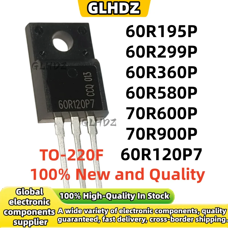 10PCS NEW quality 60R195P 60R299P 60R360P 60R580P 70R600P 70R900P 60R120P7 TO-220F spot goods