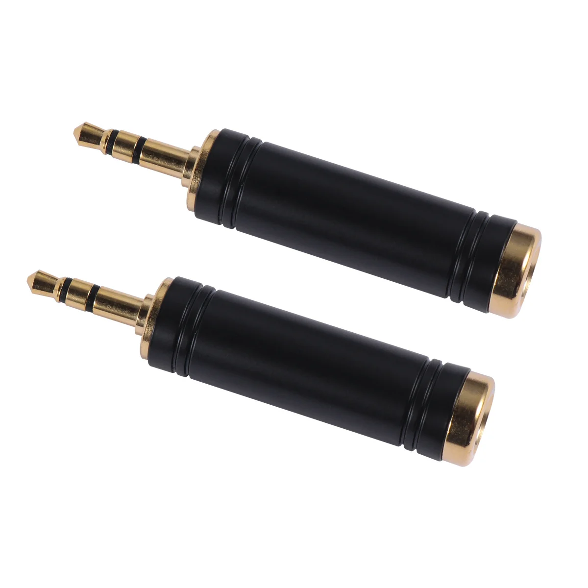 

2Pcs Audio Adapter 3.5mm Male to 6.35mm Female Metal Stereo Jack Converter Headphone Audio Connector Jack Adapter