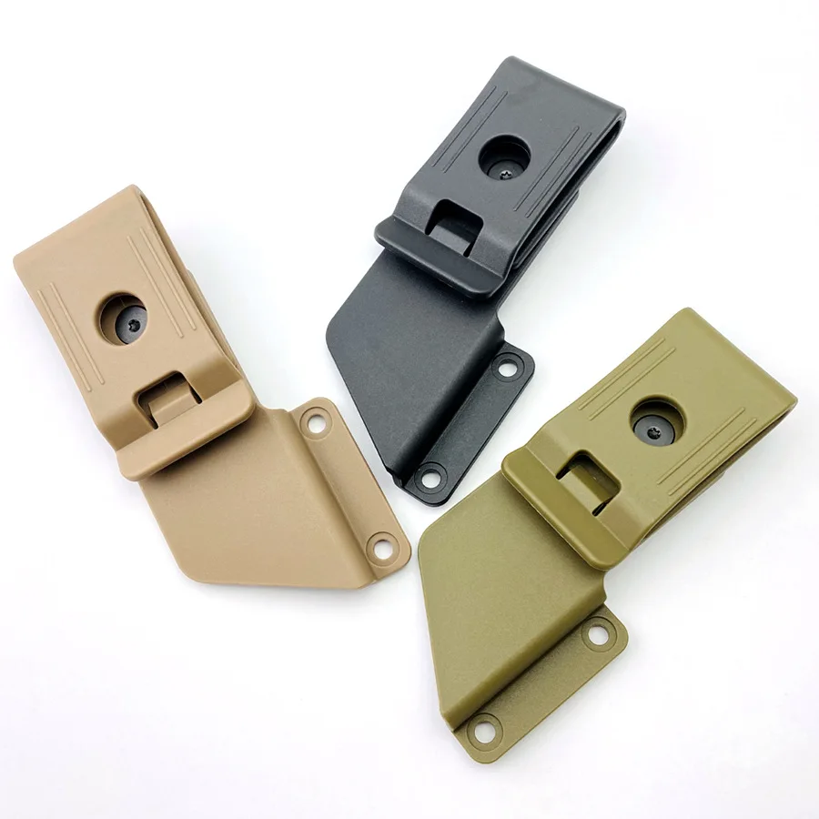 Kydex ปลอกคลิปหนีบเอวแบบหมุนได้ใหม่อุปกรณ์เสริมสำหรับปลอกเครื่องมือ Kydex พร้อมสกรูสองชุด