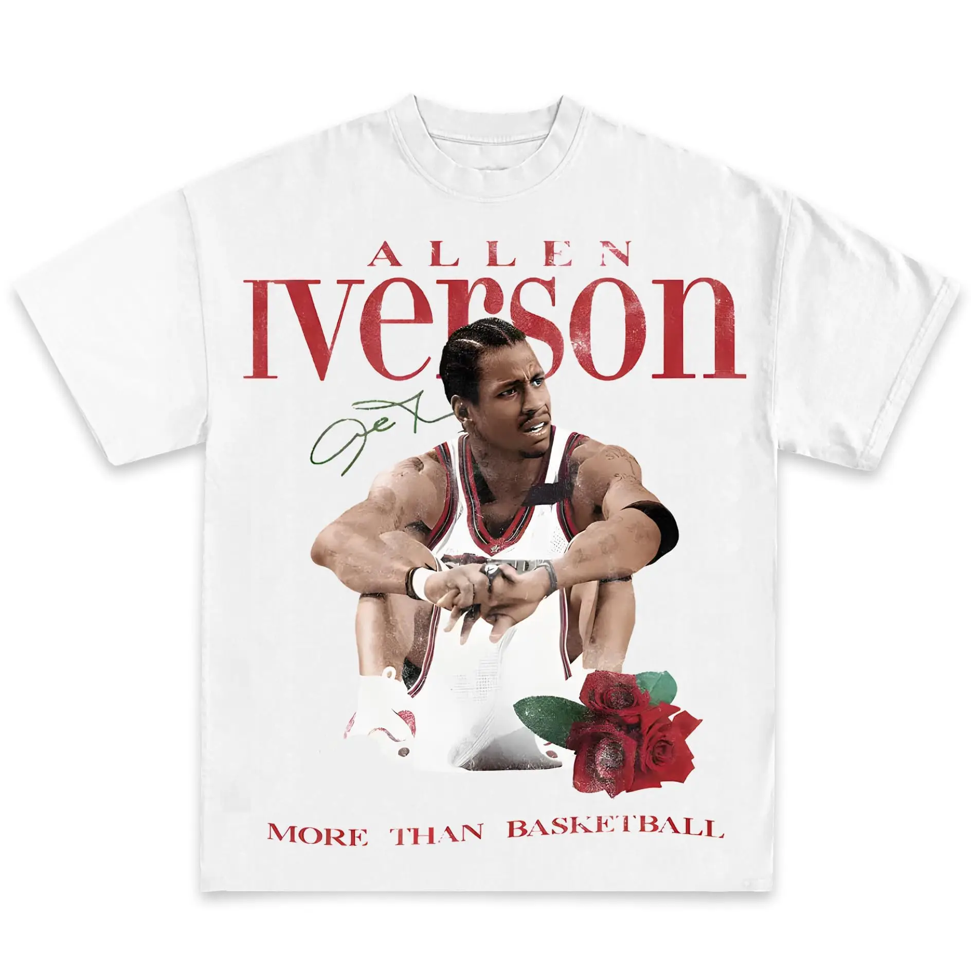 مجموعة تي شيرت جرافيك عتيق من Pop Culture American Rap Basketball Streetwear Hip-Hop Y2K Premium Qua ملابس رجالية قصيرة #3