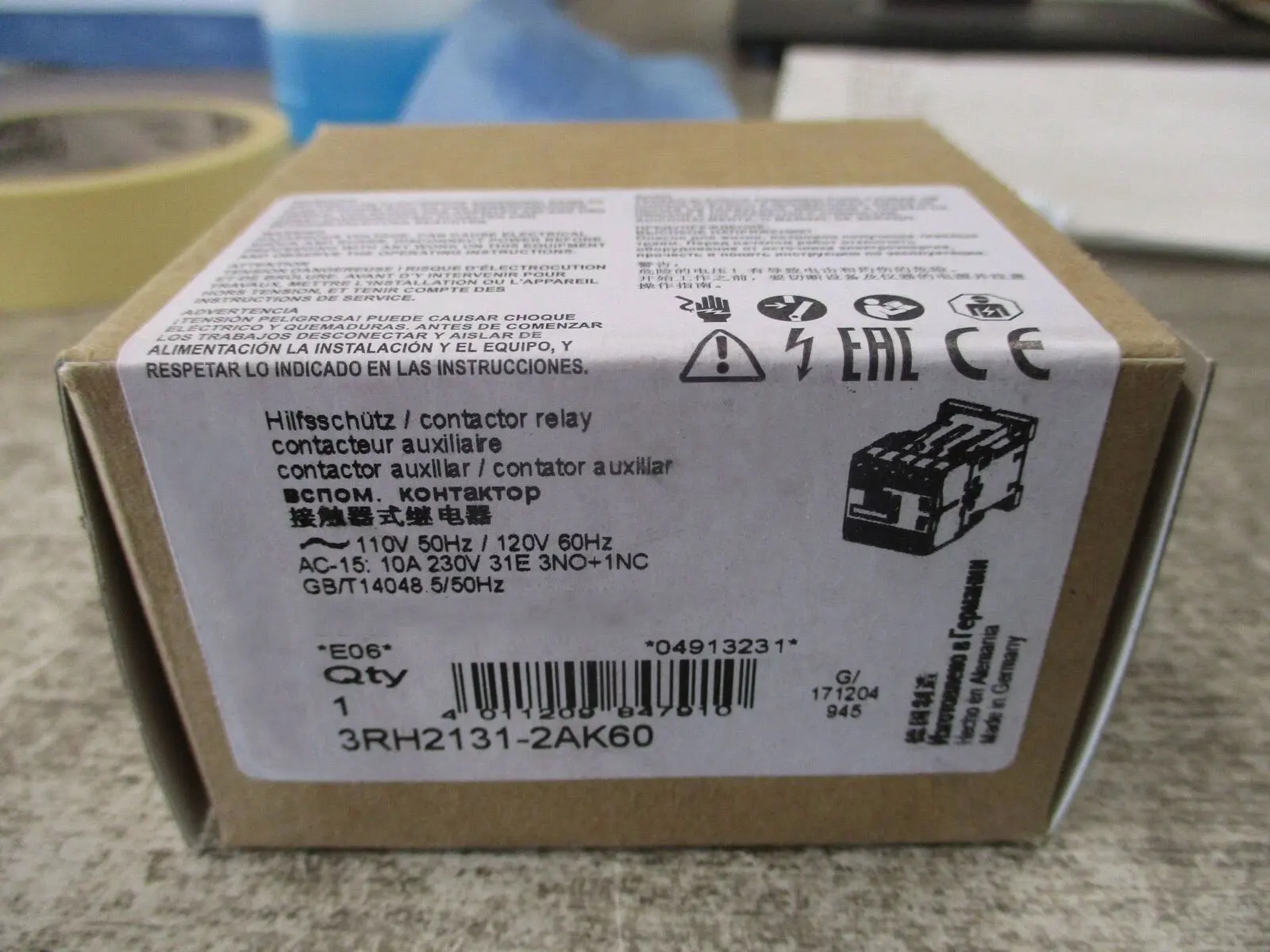 

Совершенно новый 3RH2131-2AK60 3RH2131-2AP60 Гарантия один год