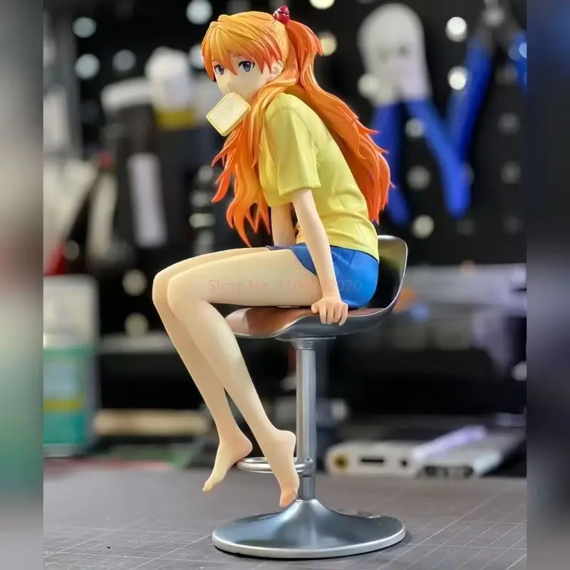Animeneon Genesis Evangelion Asuka Langley Action Figure - Soryu Desktop Decor Colecionável Anime Boneca Brinquedo Presentes de Natal