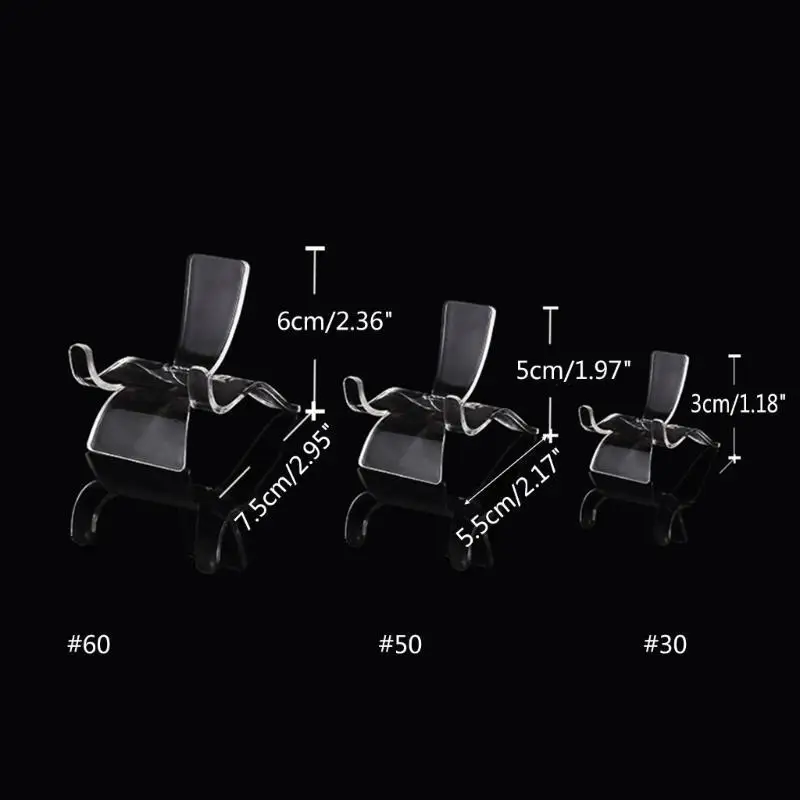 حامل عرض شفاف J78F يقف على قاعدة عرض للمقتنيات الصغيرة #6