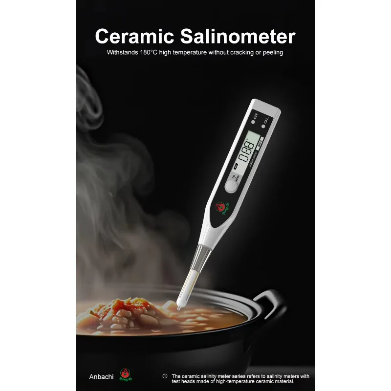 

TULX BM-10 Pro High Temperature Brine Quality Checker Fast Stable Output 0-10% Measurement Range Waterproof for Snack Shops