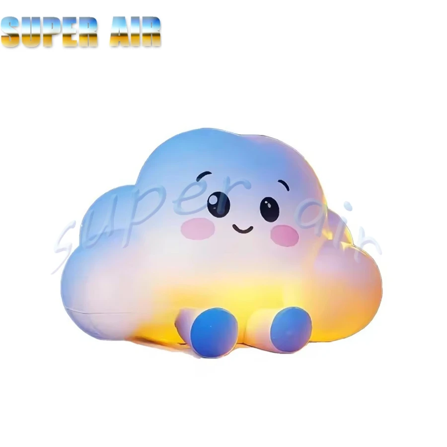 โมเดลตกแต่งเป่าลมรูปเมฆน่ารัก ดีไซน์สวย พร้อมไฟ มีจำหน่าย