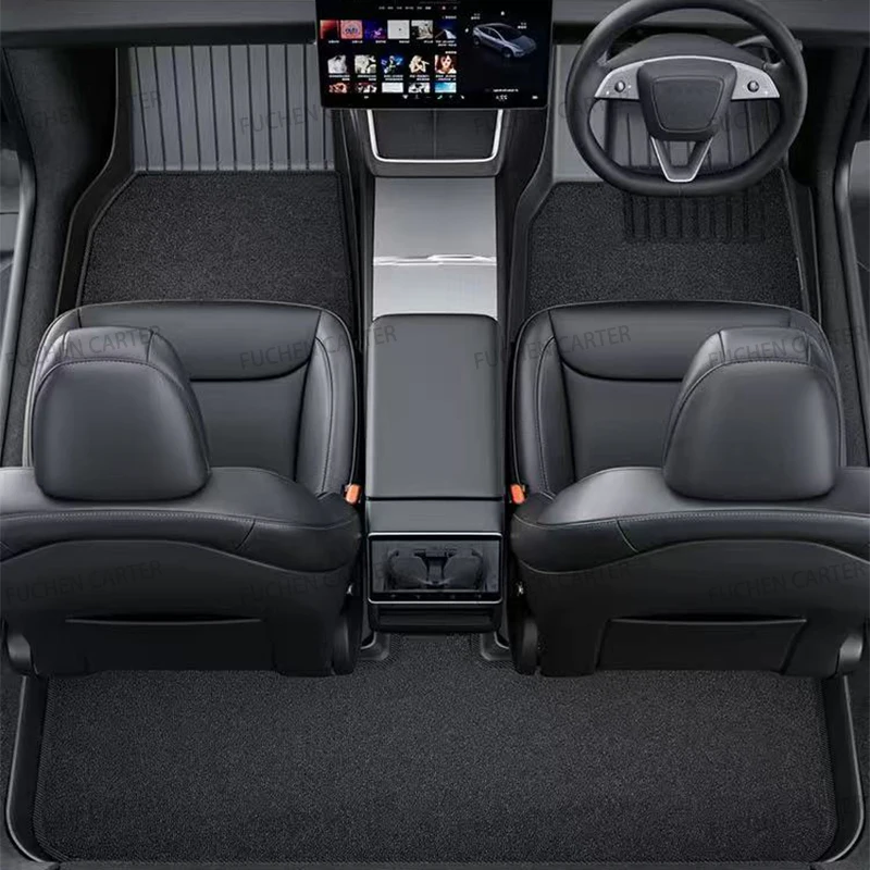 For Tesla NEW Model Y Juniper 2025+Car Floor Mats Car Four Seasons Waterproof Non-slip Floor Mat TPE Special Car Accessories