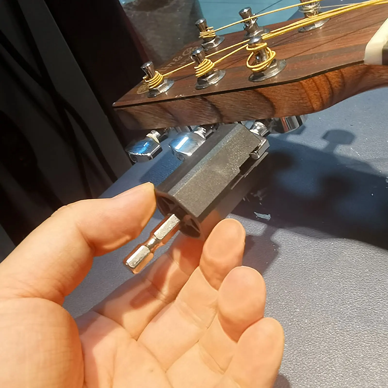 

Electric Drill String Reel Guitar Puller Plastic Restringing Winders Fast Safe Design Fits All Tuners Bass Guitar Ukulele