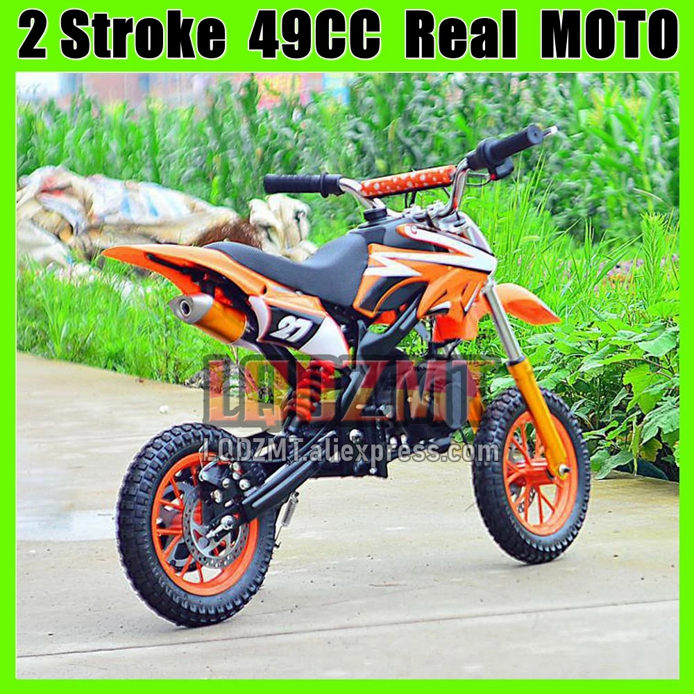 Off-road Vehicle Apollo Mountain Dirt Bike 40CC 50CC Small 2Stroke Cross Mini Motorcycle Gasoline Kart Children Racing Motobike