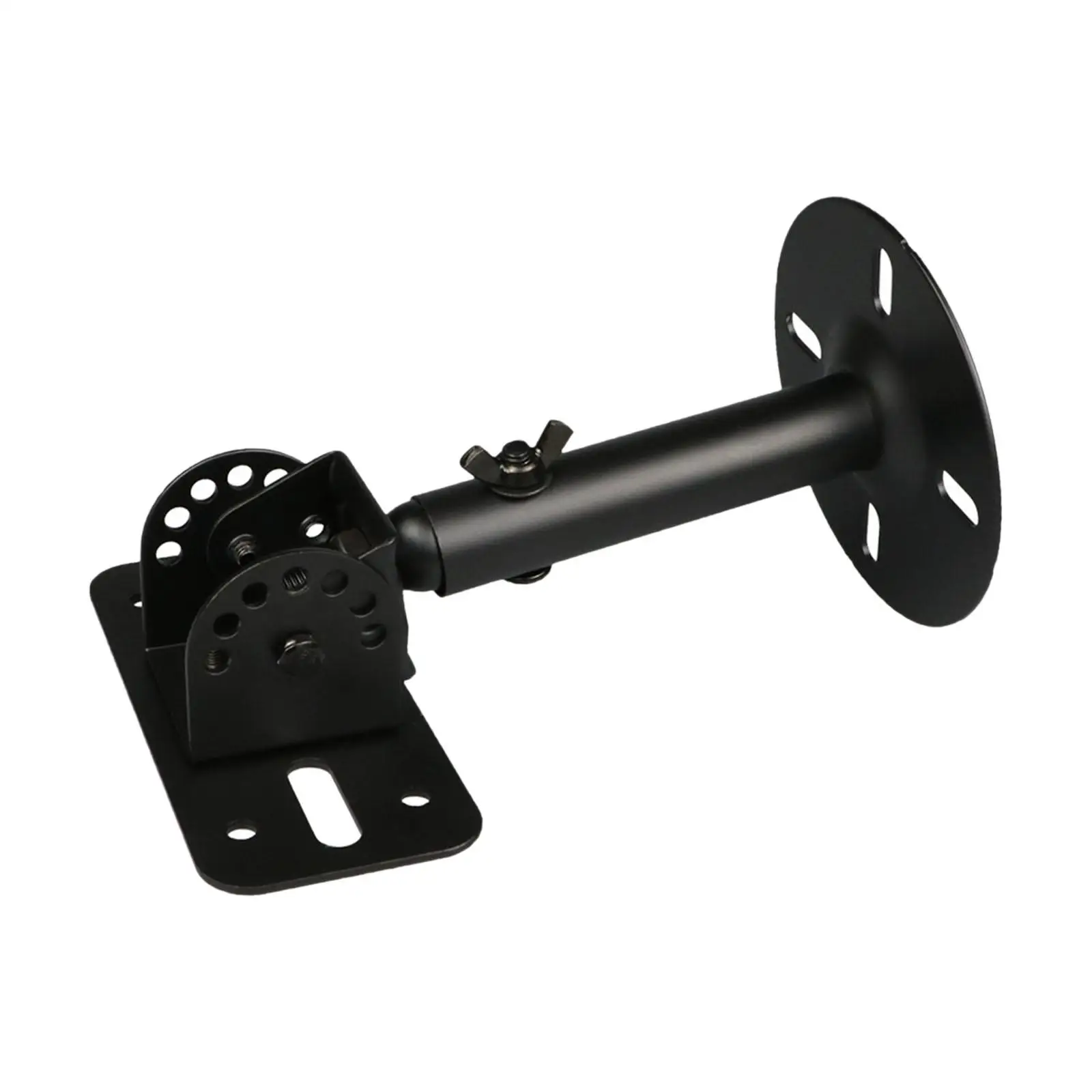 Smart Speaker Shelf Adjustable Stable Household for Bookshelf Wall (Black)