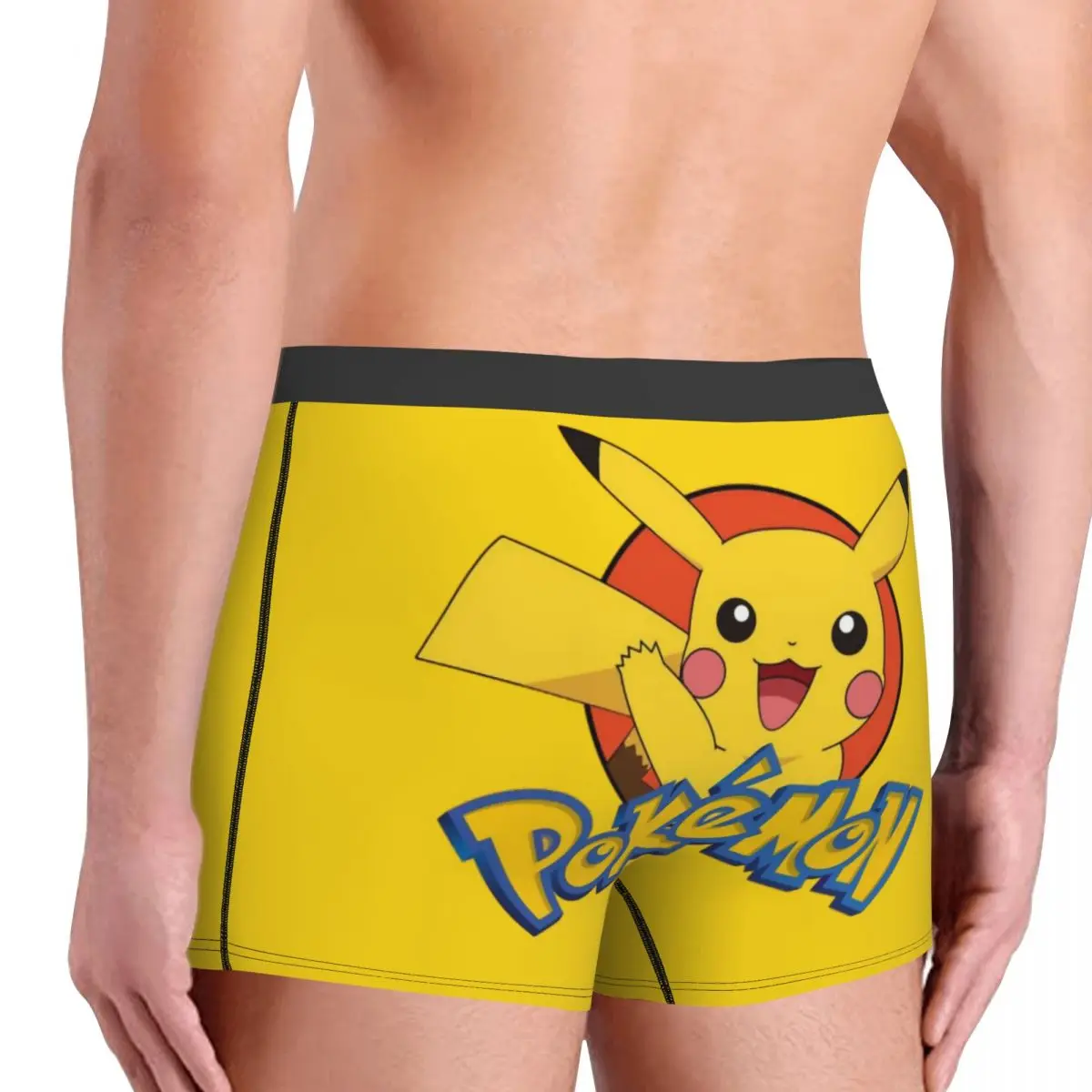 Japanese Cartoon Game Pokemon Underpants Breathbale Panties Male Underwear Comfortable Pikachu Shorts Boxer Briefs