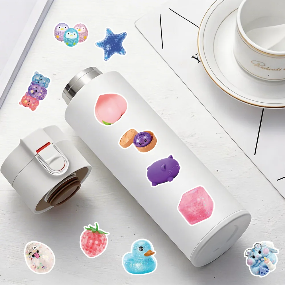50 Stück Squishy Spielzeug Graffiti-Aufkleber Niedliche Kreative Cartoon-Sticker DIY Gepäck Handy Gitarre Scrapbook Wasserfeste Aufkleber Kinderspielzeug – Detail 7