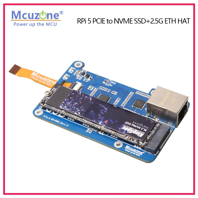 Imagem -04 - Raspberry pi Pcie para Ssd Nvme Mps2.5g Ssd 2.5g Eth Hat Rtl8125 Osubuntu 228022422230 Tamanho Ssd