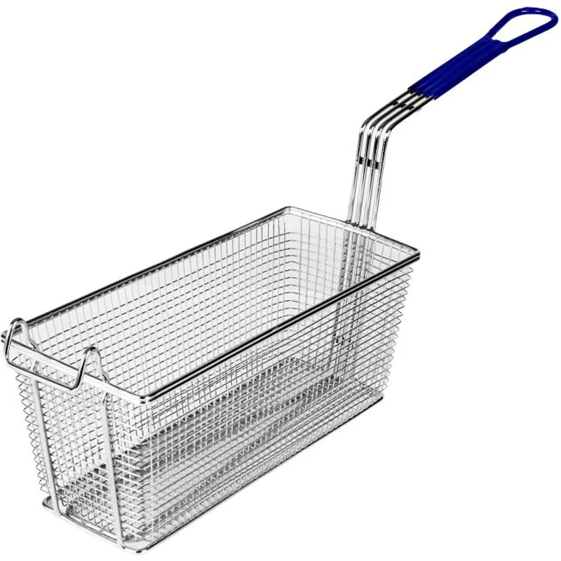 Extended Stainless Steel Fry Basket Fast Food Restaurant Chicken Leg French Fry Strainer Commercial Deep Frying Mesh Basket