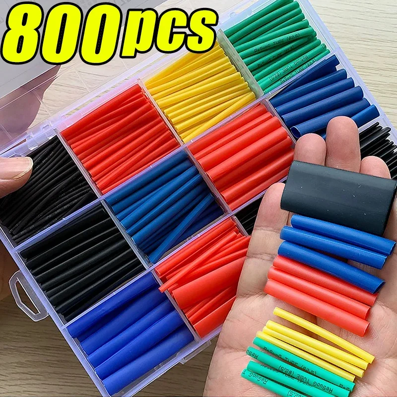 

Heat-shrink Tubing Thermoresistant Tube Heat Shrink Wrapping Kit Electrical Connection Wire Cable Insulation Sleeved Protecter