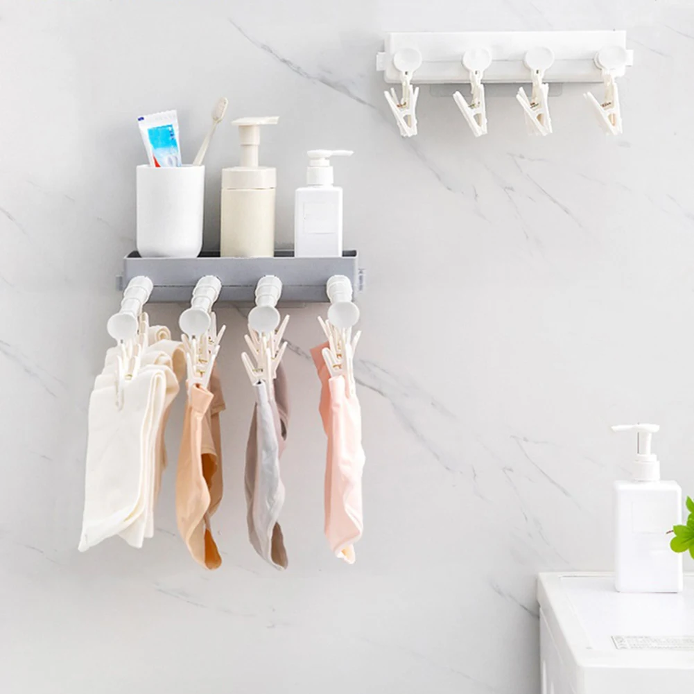 Clothes Hanger With Pegs Clips Anti Slip Retractable Design For Ties Pants Sling