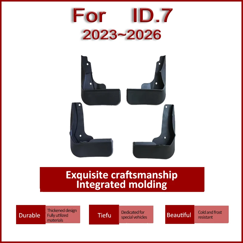 

Car Mud Flap For VW ID7 ID 7 Volkswagen ID.7 2023 2024 2025 2026 Auto Mudguards Splash Guard Anti-scratch Fender Car Accessories