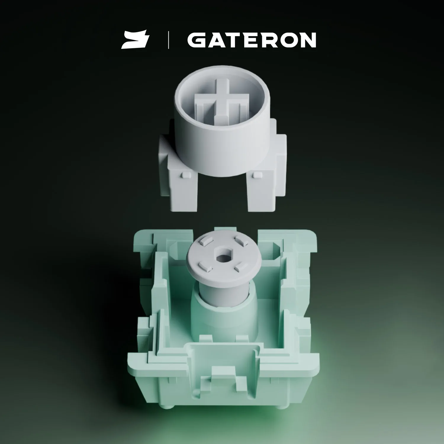 GATERON Magnetic Jade Ultra Switch Linear Freely Setting Rre-Travel HE Hall Sensor Effect for Magnetic Keyboard Gaming Office