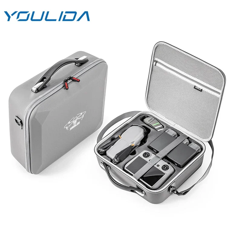 Air 3S Carrying Case For DJI Air 3S Fly More Combo Accessories Storage Bag PU Travel Shoulder Bag Portable Handbag Drone Box