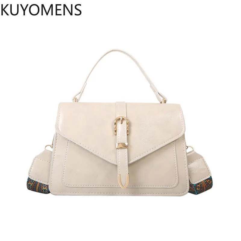 Korean Style Fashion Shoulder Bag Ladies Handbags And Purses Chain Strap Crossbody Bags For Women Solid Pu Leather Cross Body