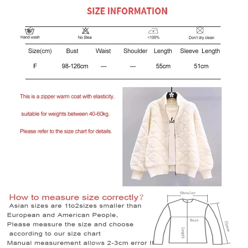 HELIAR Women Knitted Sweater Coat Zipper Cardigan Coat Cashmere Warm Long Sleeve Jacket Loose Casual Outerwear Autumn Winter