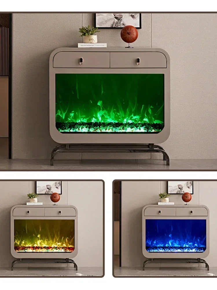 จําลองเตาผิงครีมลมห้องนั่งเล่นEntryเตาผิงตู้B & B Villaศิลปะยุโรปตกแต่งตู้