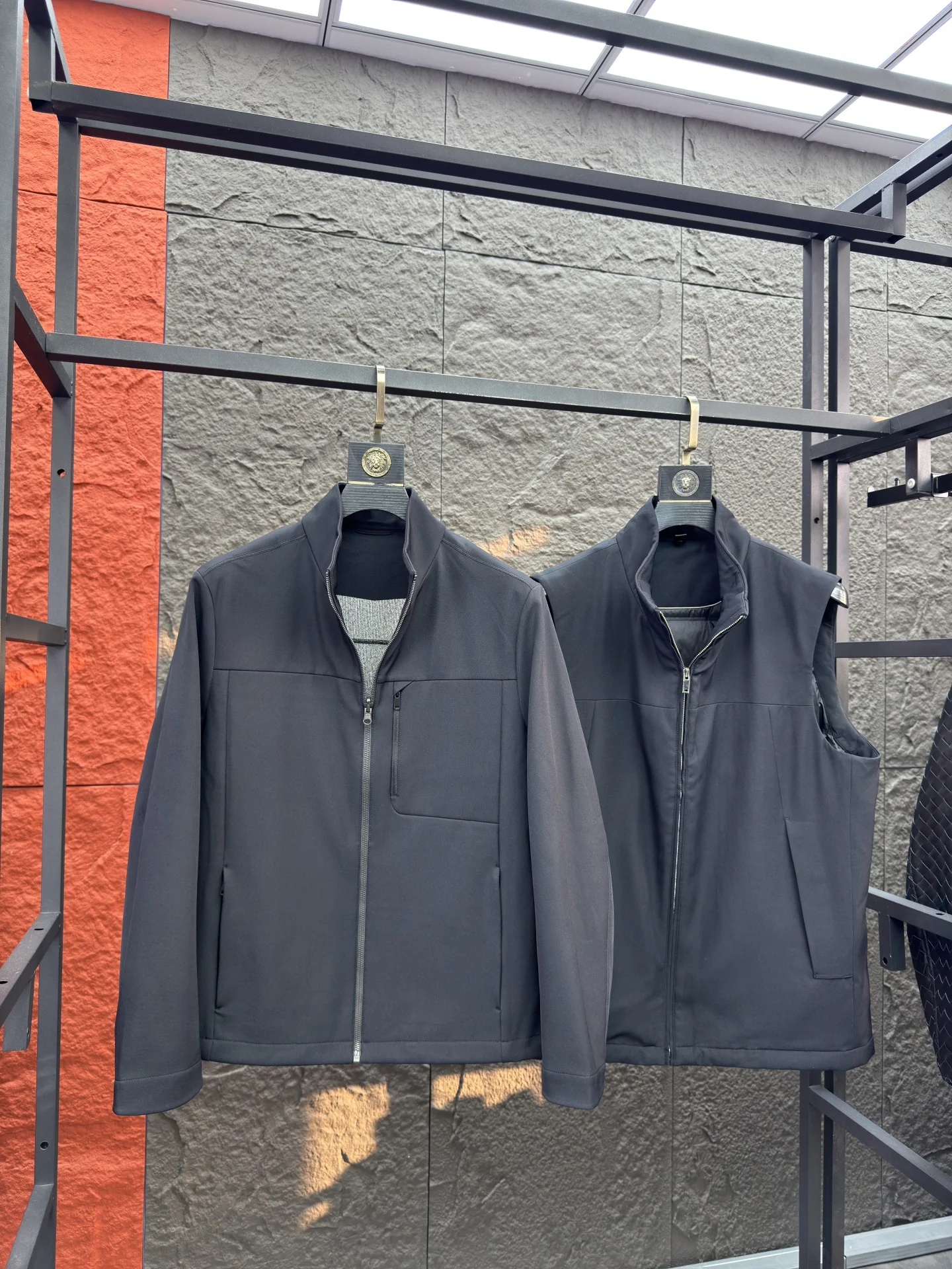 

Svip Tee-in-One Goose down Vest Warm Windproof Casual Stand Collar Polyester Fiber Men's down Jaet for Autumn Winter