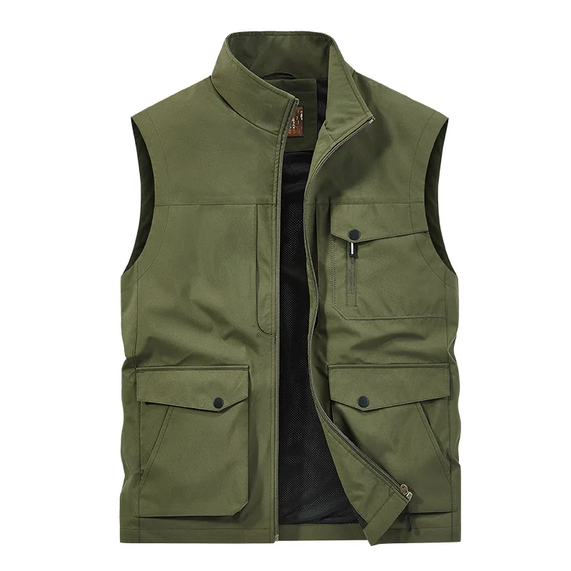 

Spring And Autumn Men's Outdoor Vest Three-dimensional Multi-pocket Casual Outer Vest Vest Spring And Summer Coat Men