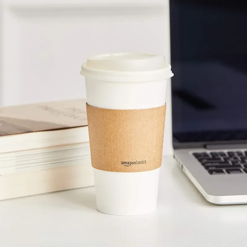 Compostable hot paper cups, disposable white paper cups